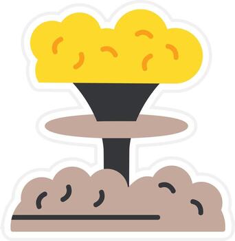 Nuclear Explosion Vector Icon