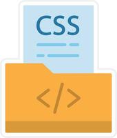 CSS File Vector Icon