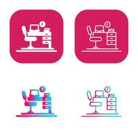 Office Desk Vector Icon