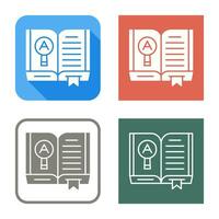 Open Book Vector Icon