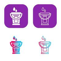 Water Bucket Vector Icon