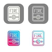Fire Button Vector Icon
