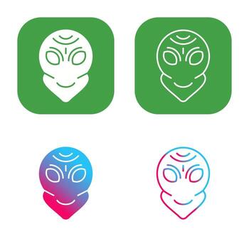icono de vector alienígena