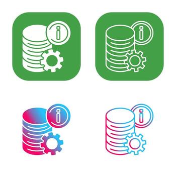 icono de vector de datos