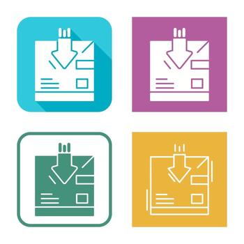 icono de vector de retorno