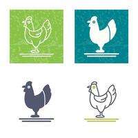 icono de vector de aves de corral