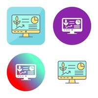 icono de vector de computadora