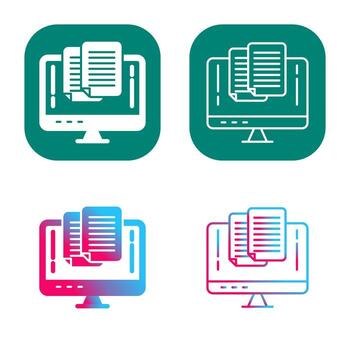 pegar icono vectorial vector