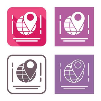 icono de vector de mapa