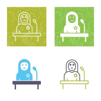 icono de vector de candidato