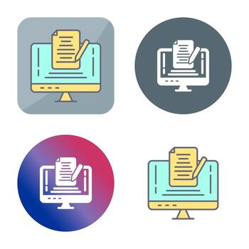 nota, vector, icono vector