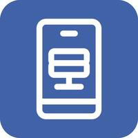 Smartphone Database Vector Icon