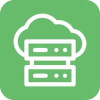 Cloud Database Vector Icon