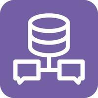 Database Chat Vector Icon