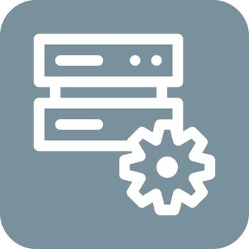 base de datos ajustes vector icono