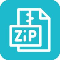 icono de vector de archivo zip