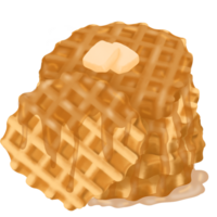 köstlich suchen Waffeln serviert wie ein Snack. gekrönt mit Honig png