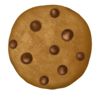 Chocolate Chip Cookies which has a light water color that is delicious to eat Suitable for desserts and bakeries. png