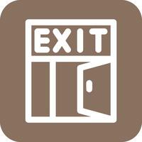 Exit Door Vector Icon