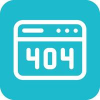 404 Error Vector Icon