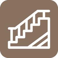 icono de vector de escaleras