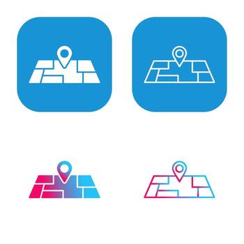 icono de vector de mapa