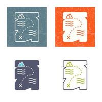 Treasure Map Vector Icon