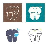 Toothache And Plaque Vector Icon