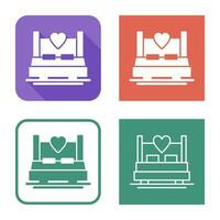 Double Bed Vector Icon