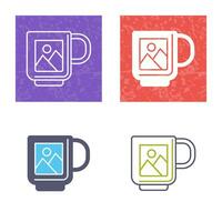 icono de vector de taza