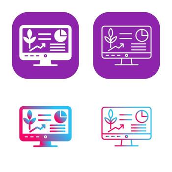 icono de vector de computadora