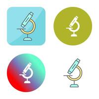 icono de vector de microscopio