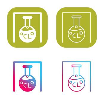 icono de vector de matraz