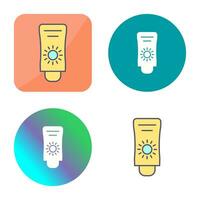 Sun Cream Vector Icon