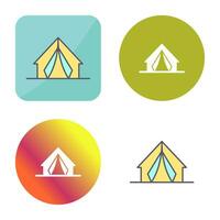 icono de vector de campamento