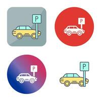 icono de vector de estacionamiento