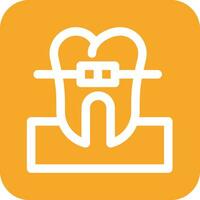 Tooth Braces Vector Icon