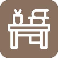 School Desk Vector Icon