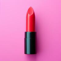 Lipstick on a colorful background Ai Generated photo