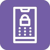 Mobile Pattern Lock Vector Icon