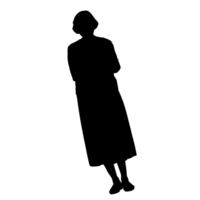 persone silhouette sovrapposizione. forma e forme. grafico risorsa e sfondo. png