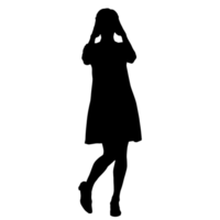 persone silhouette sovrapposizione. forma e forme. grafico risorsa e sfondo. png