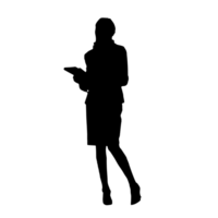 persone silhouette sovrapposizione. forma e forme. grafico risorsa e sfondo. png