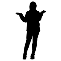 persone silhouette sovrapposizione. forma e forme. grafico risorsa e sfondo. png