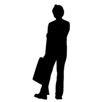 persone silhouette sovrapposizione. forma e forme. grafico risorsa e sfondo. png