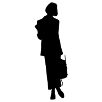 persone silhouette sovrapposizione. forma e forme. grafico risorsa e sfondo. png