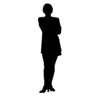 persone silhouette sovrapposizione. forma e forme. grafico risorsa e sfondo. png