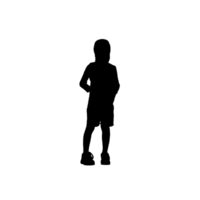 persone silhouette sovrapposizione. forma e forme. grafico risorsa e sfondo. png