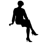 persone silhouette sovrapposizione. forma e forme. grafico risorsa e sfondo. png