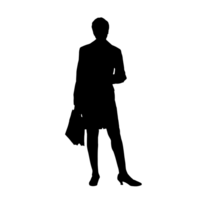 persone silhouette sovrapposizione. forma e forme. grafico risorsa e sfondo. png